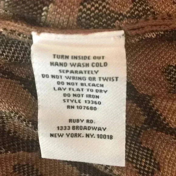 RUBY RD WOMENS SMALL PETITE CHEETAH PRINT Sweater - Picture 6 of 6